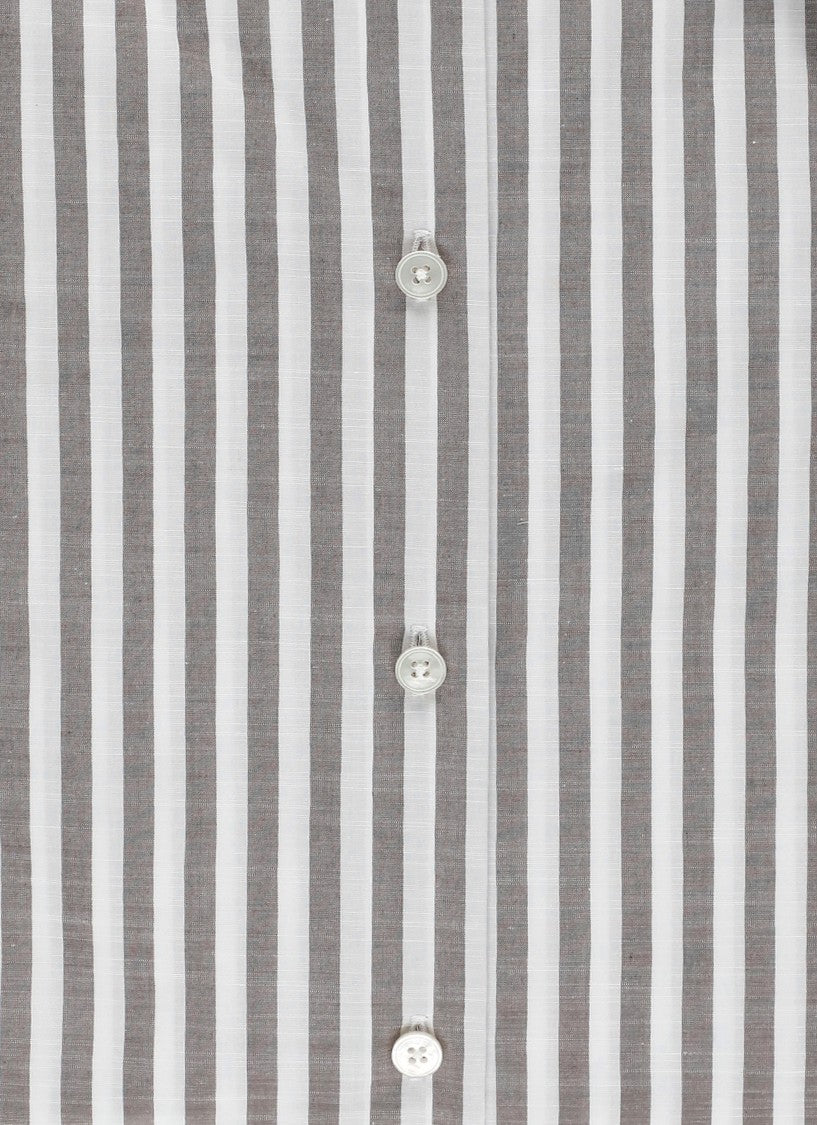 Xacus White Striped Travel Casual Shirt