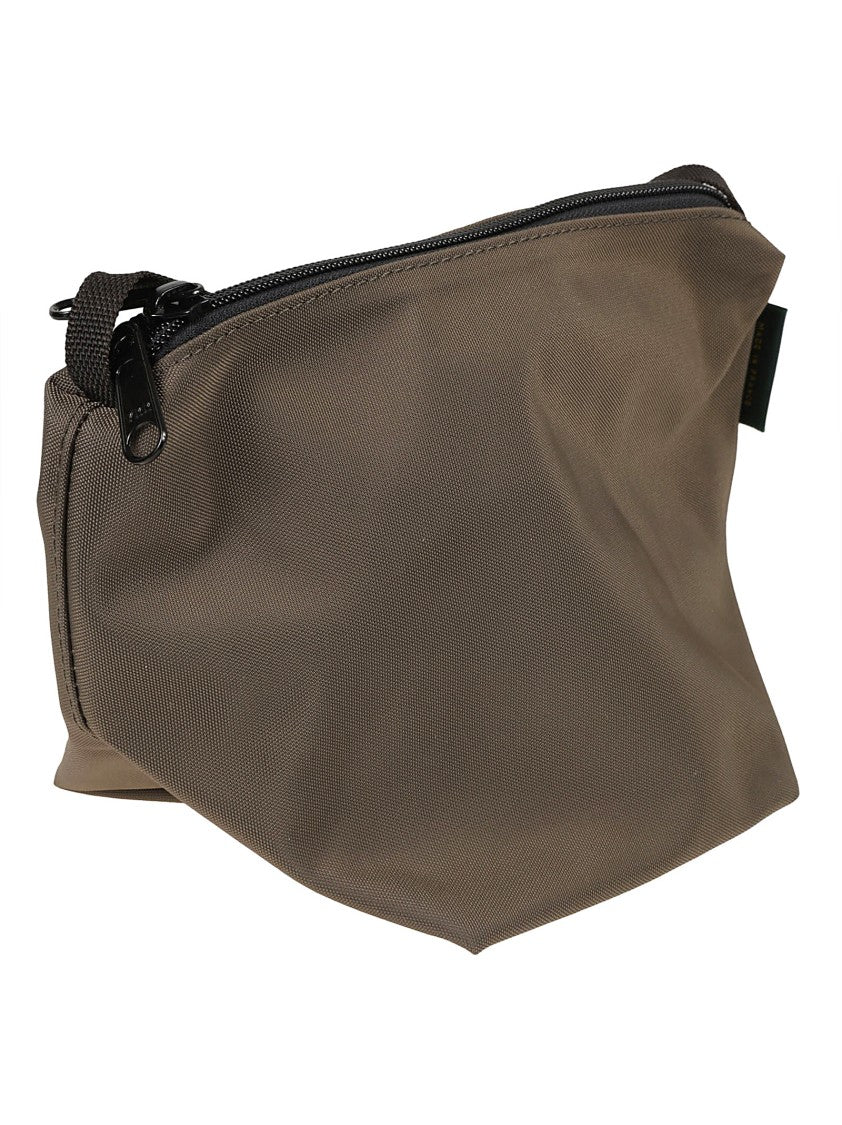 Herve Chapelier Rounded Minimalist Bag In Subtle Beige