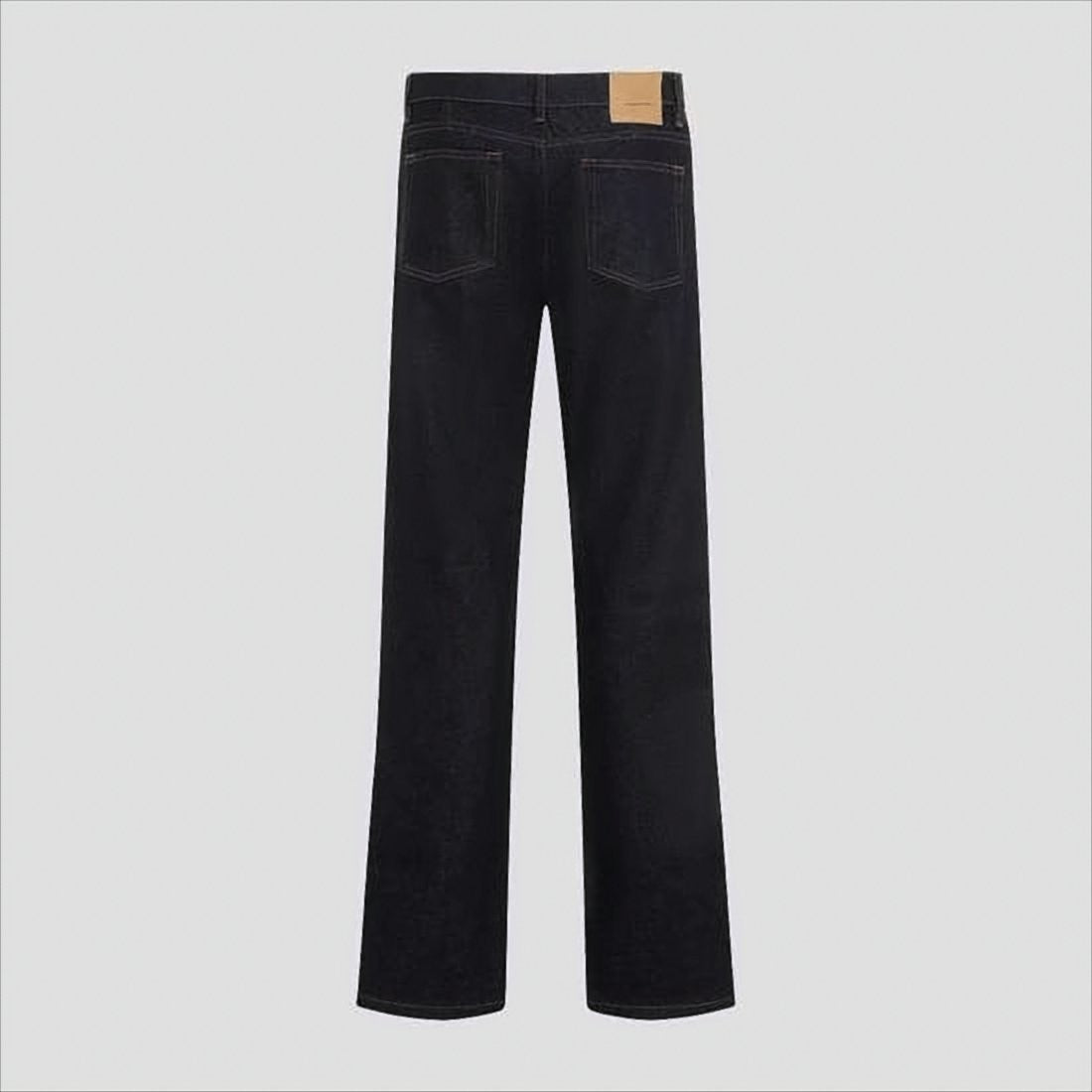 Ami Paris Straight-Leg Denim Pants In Dark Indigo Wash