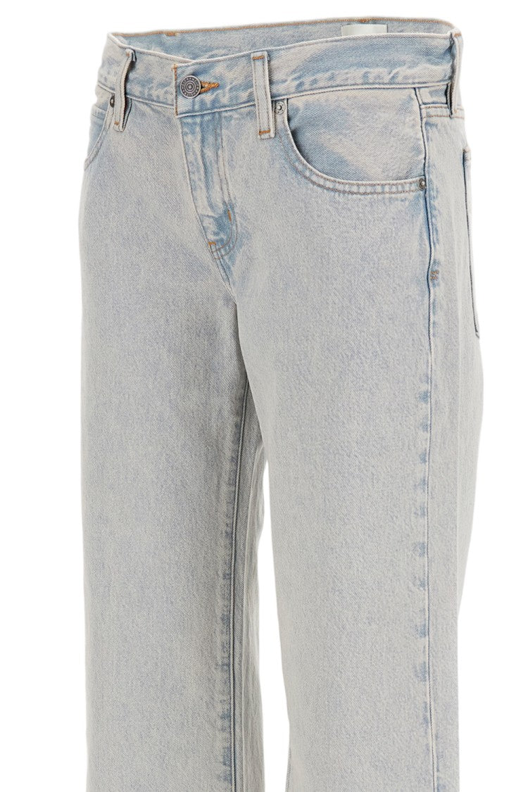 Frame Straight-Leg Denim Jeans With Vintage Faded Finish
