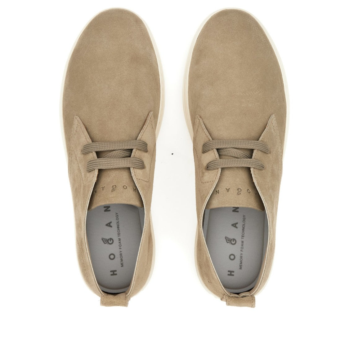 Hogan Suede Minimalist Lace-Up Shoes