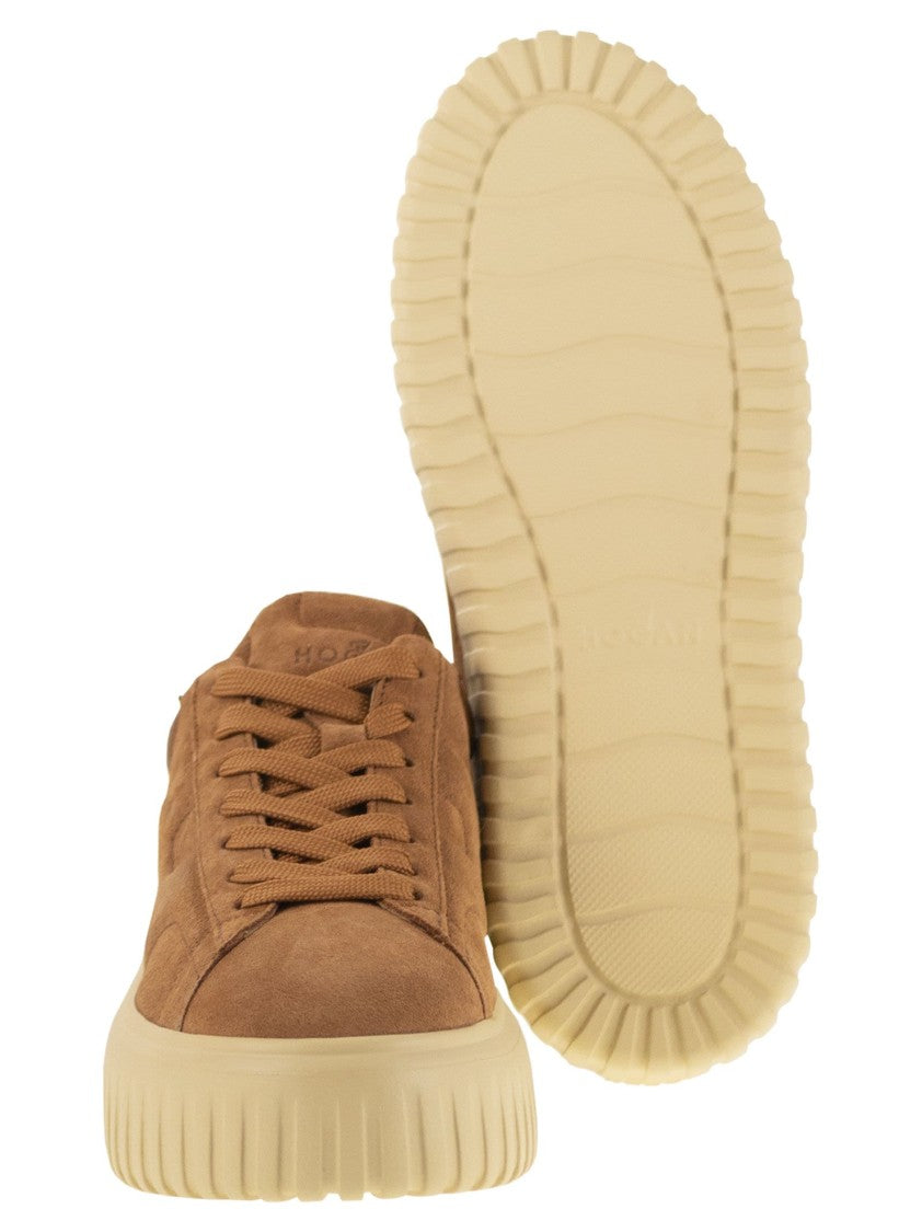 Hogan H-Stripes Suede Trainers