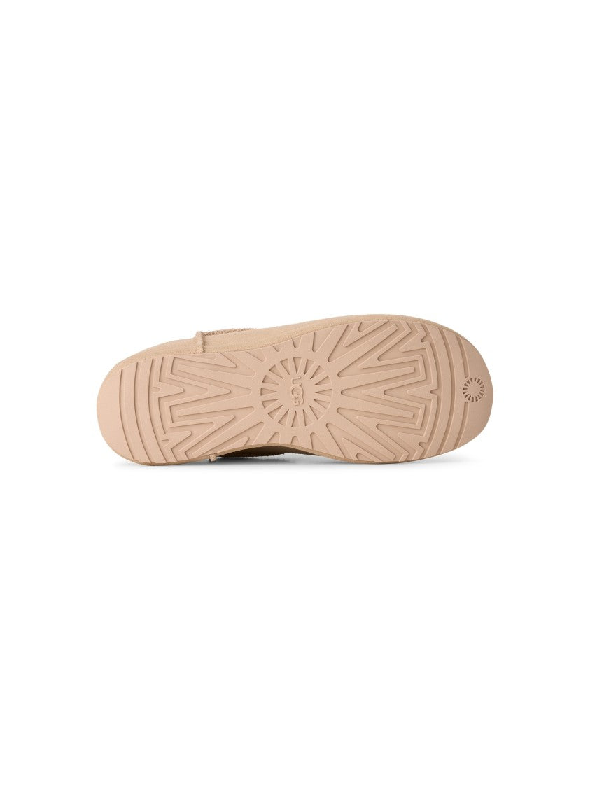 Ugg Versatile Suede Slip-On Clog With Sheepskin Comfort