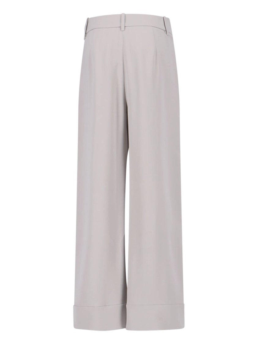 Giorgio Armani Wide-Leg Pants – Grey
