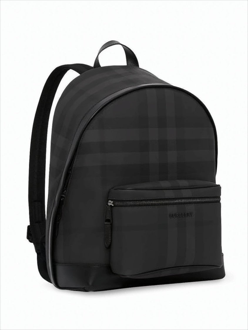 Burberry Black Checkered Design Burberry Backpack