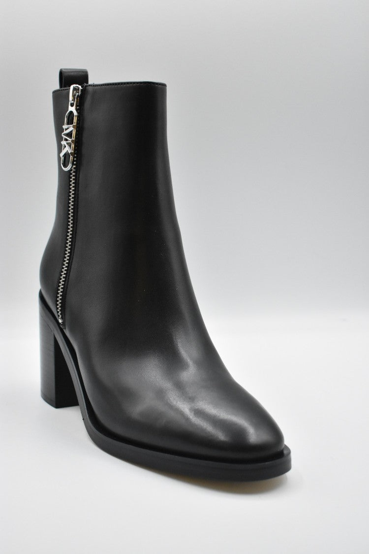 Michael Kors Laced Ankle Boots With Zipper Detail And Stiletto Heel
