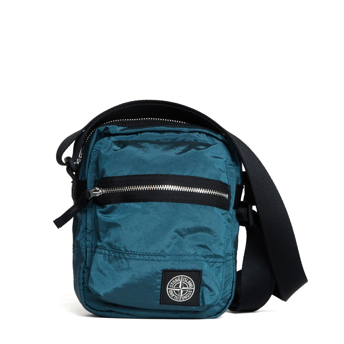 Stone Island Coated Nylon Metal Shoulder Bag In Econyl