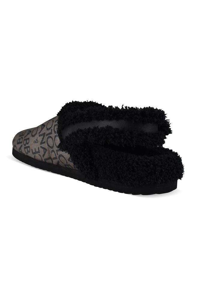 Dolce & Gabbana Beige Brown Canvas Mules