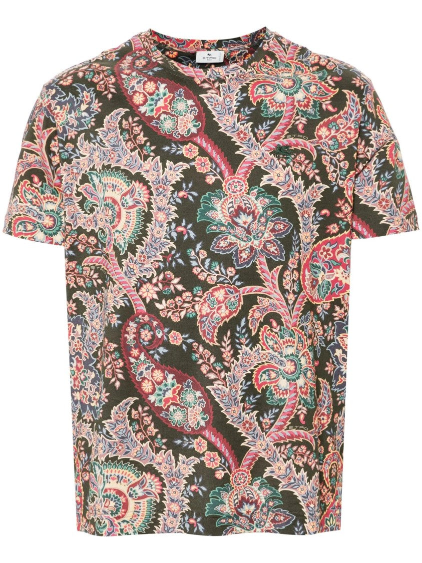 Etro Floral Paisley-Print T-Shirt