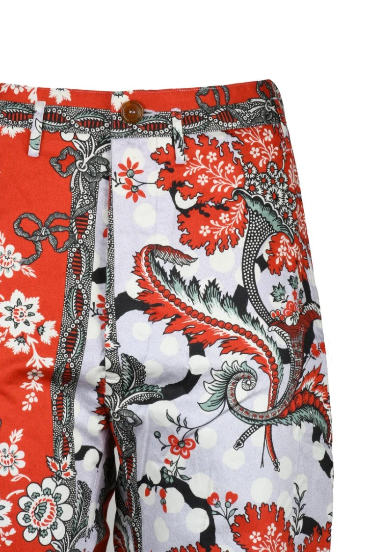 Vivienne Westwood Cropped Cruise Trousers - Red/White