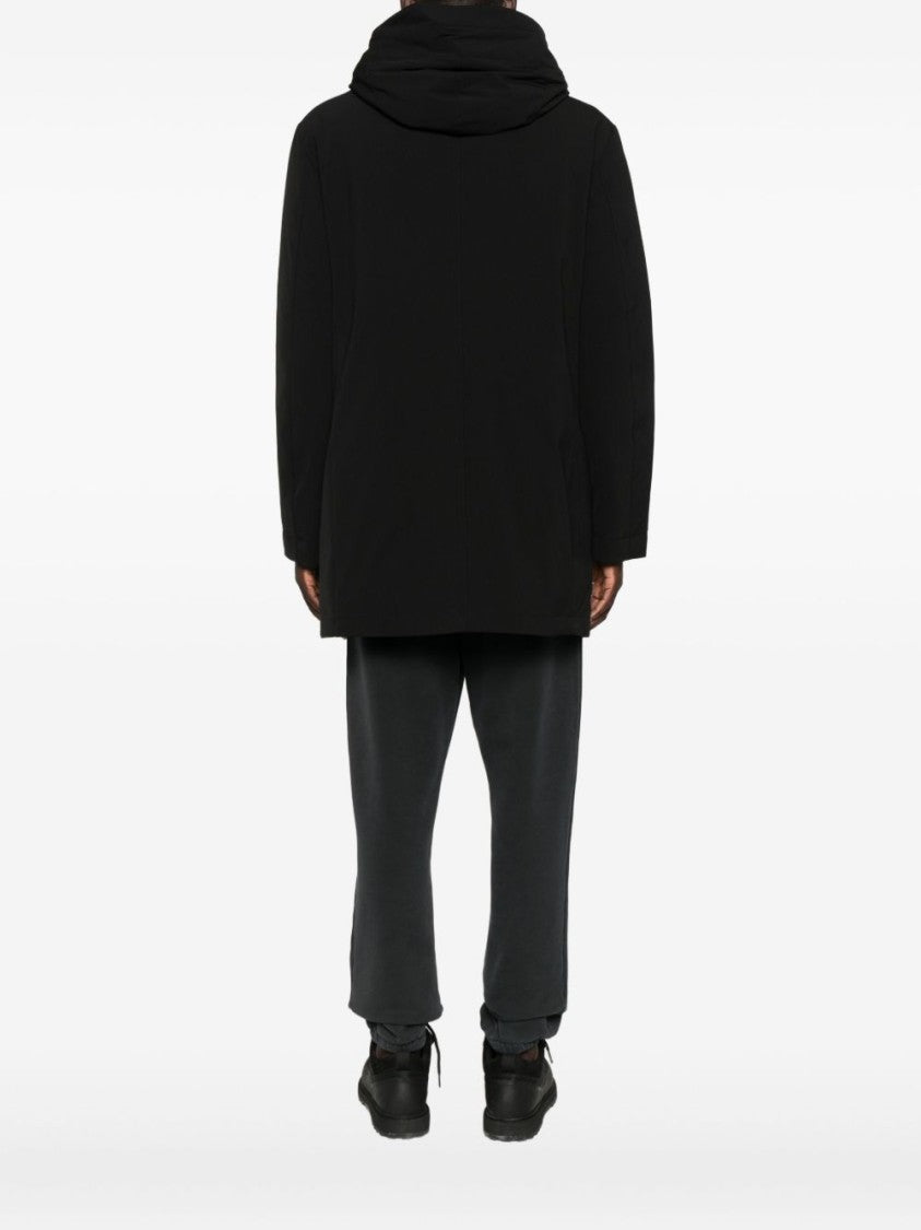 Peuterey Sophisticated Black Parka With High Collar