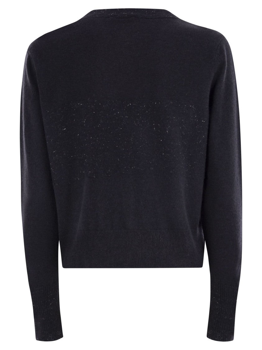 Peserico Tricot Cardigan With Light Spots