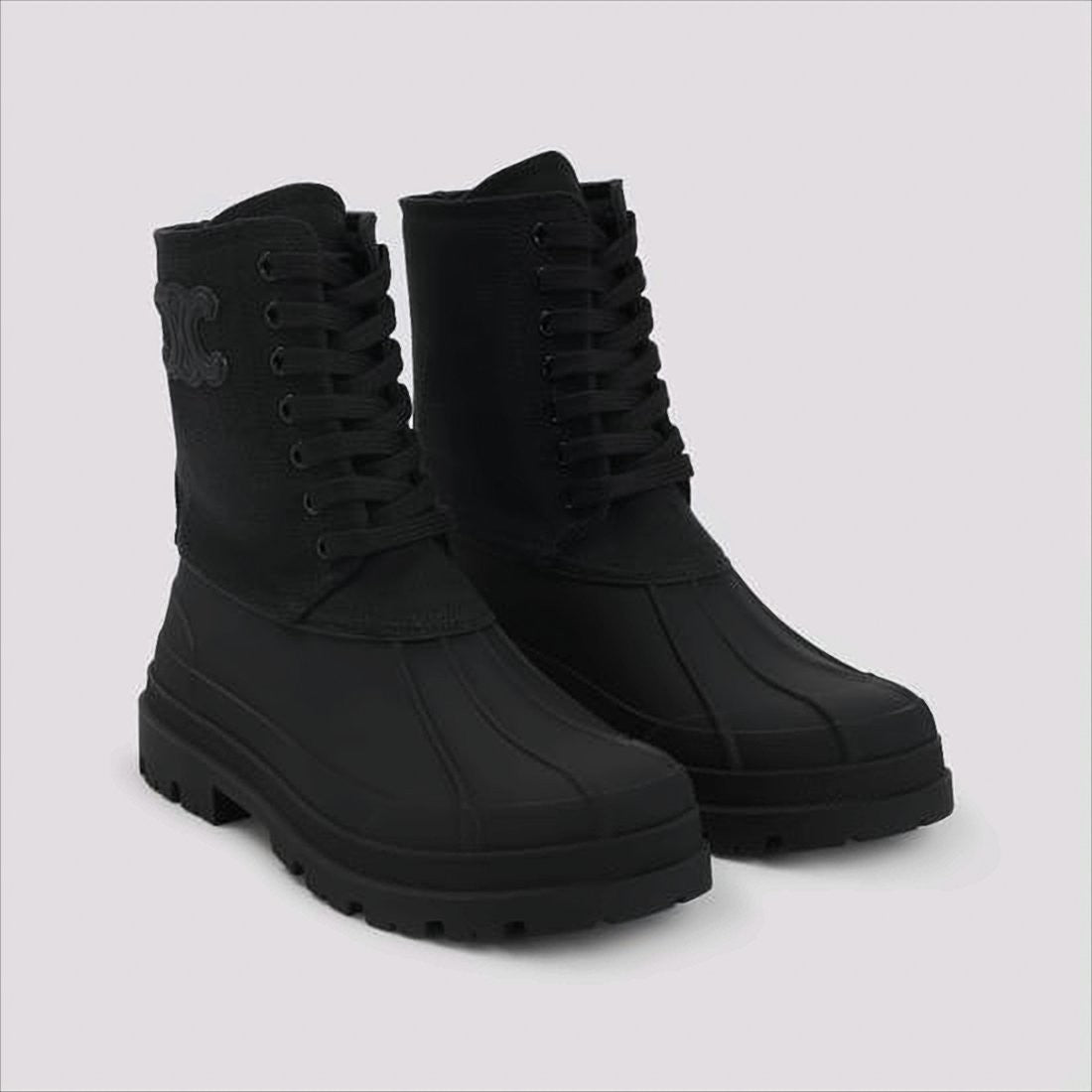 Celine High-Top Celine Boots With Sturdy Rubber Sole