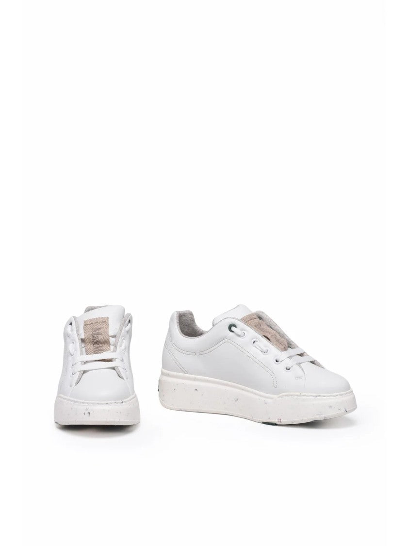 Max Mara White Leather Maxigreen Sneakers