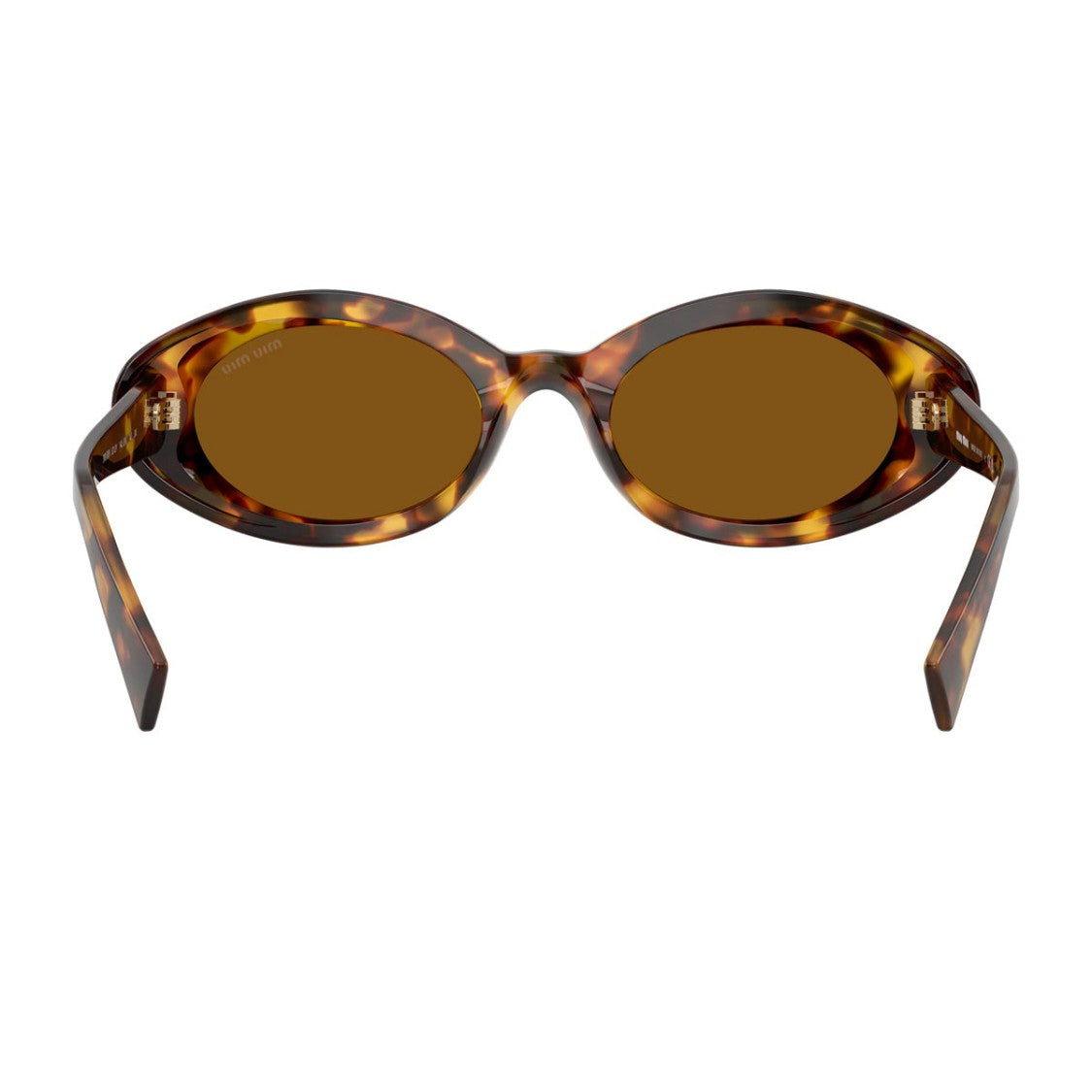 Miu Miu Havana B09s Acetate Oval Sunglasses