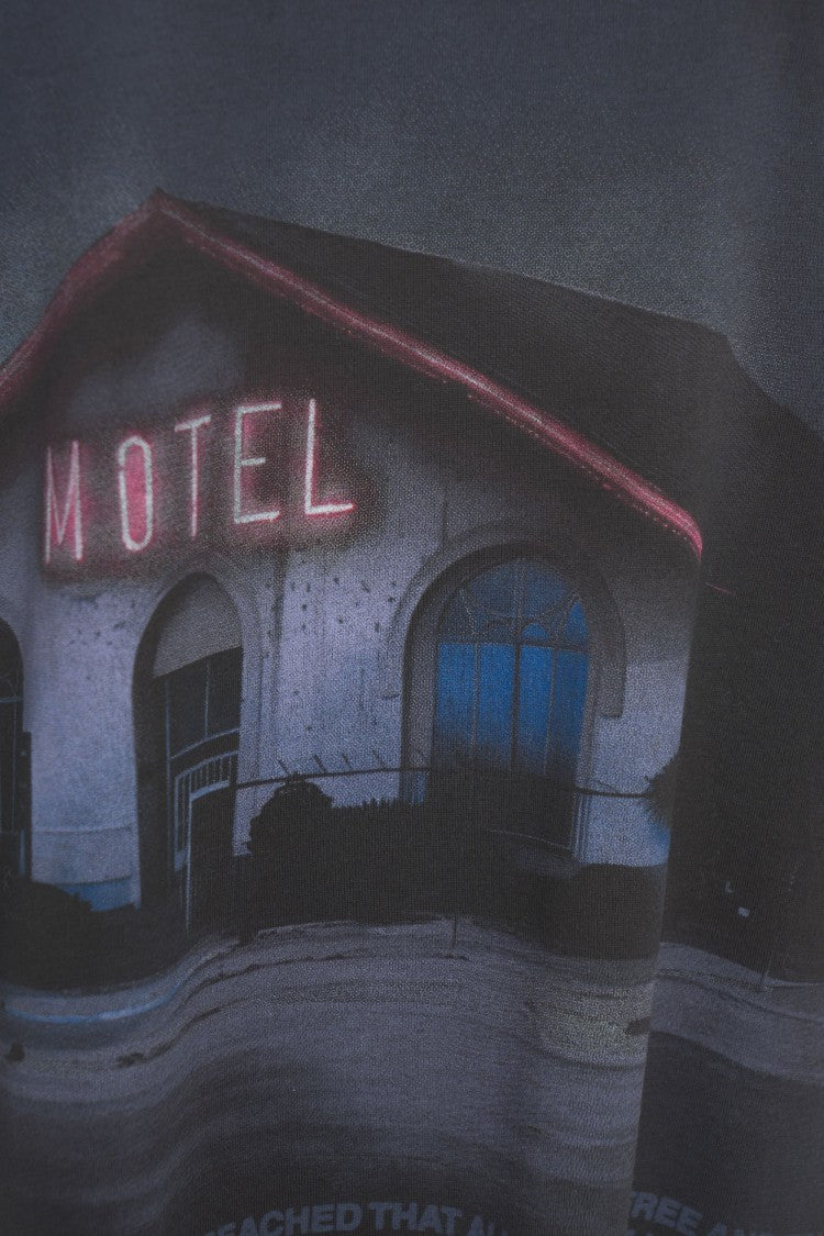 Dondup Motel-Themed Graphic Print T-Shirt With Casual Cut