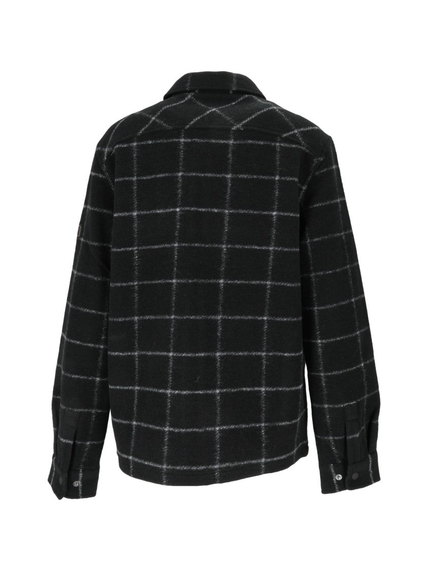 Barbour Black Payne Windowpane Check Fleece Jacket