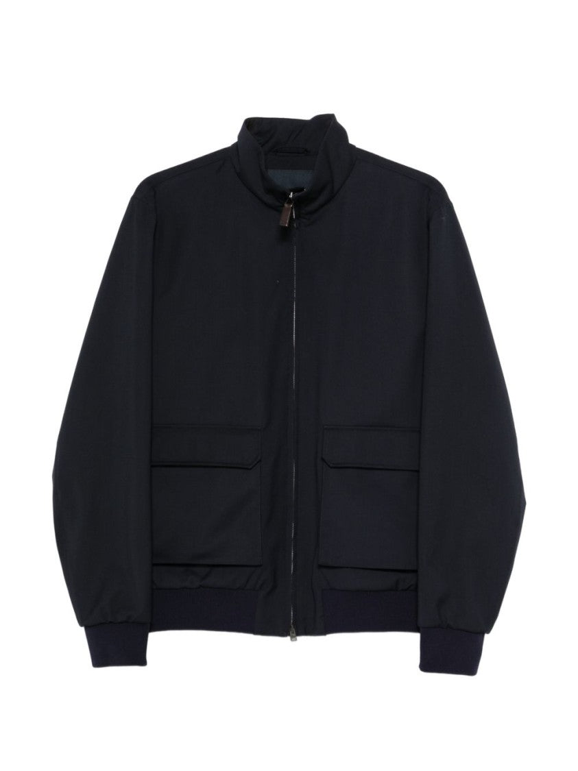Herno Wool Casual Jacket With Double-Slider Zip