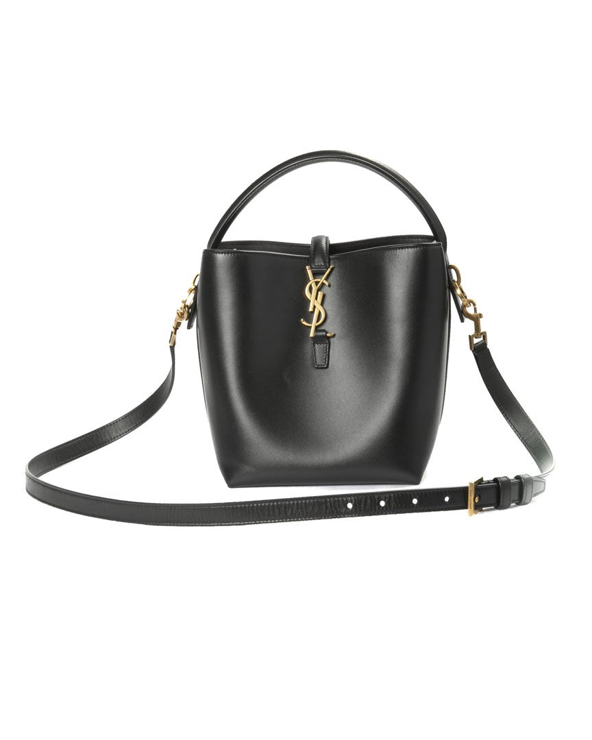 Saint Laurent Le 37 Black Calf Leather Shoulder Bag