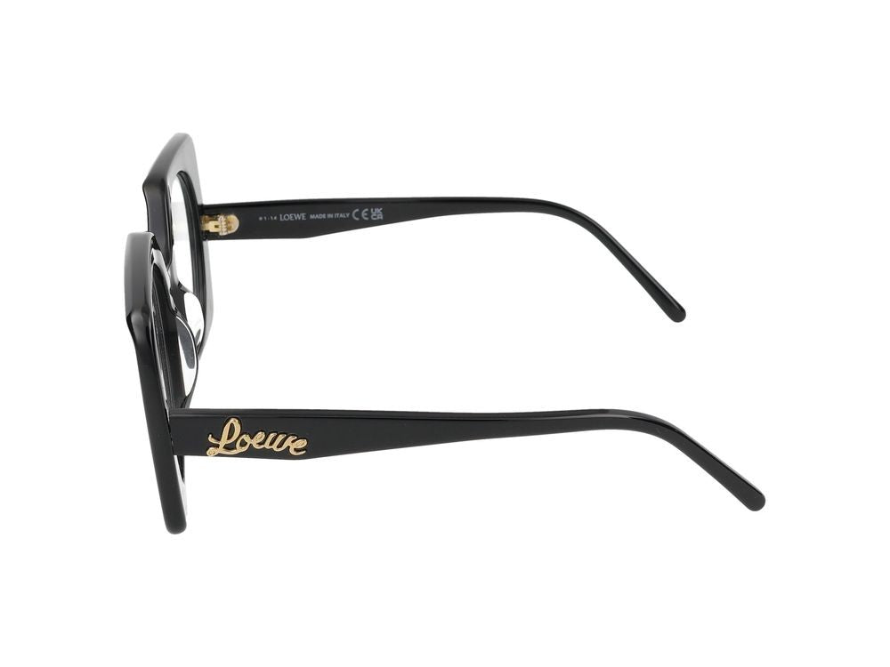 Loewe Black Oversized Square Eyeglasses