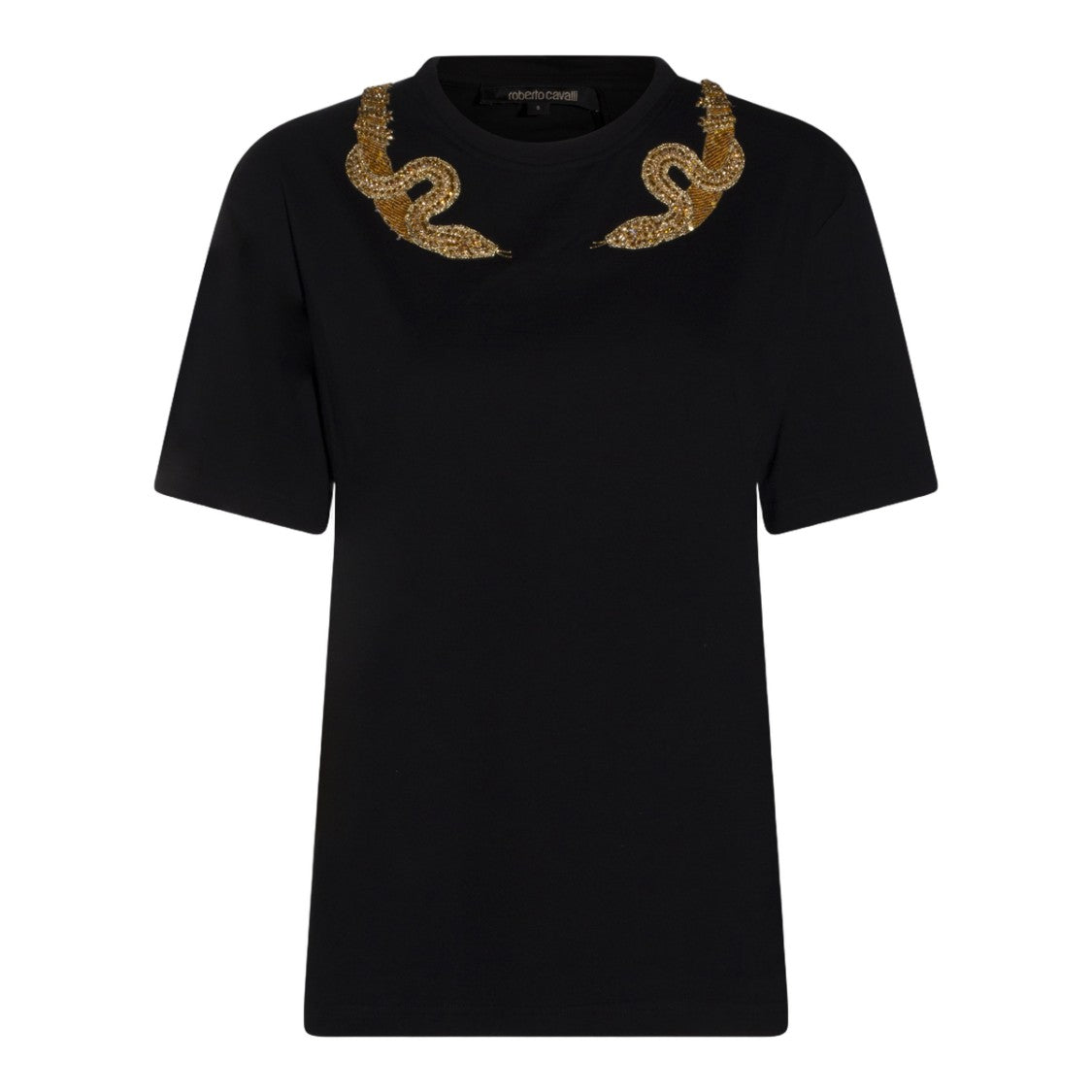 Roberto Cavalli Classic Black T-Shirt And Polo Set