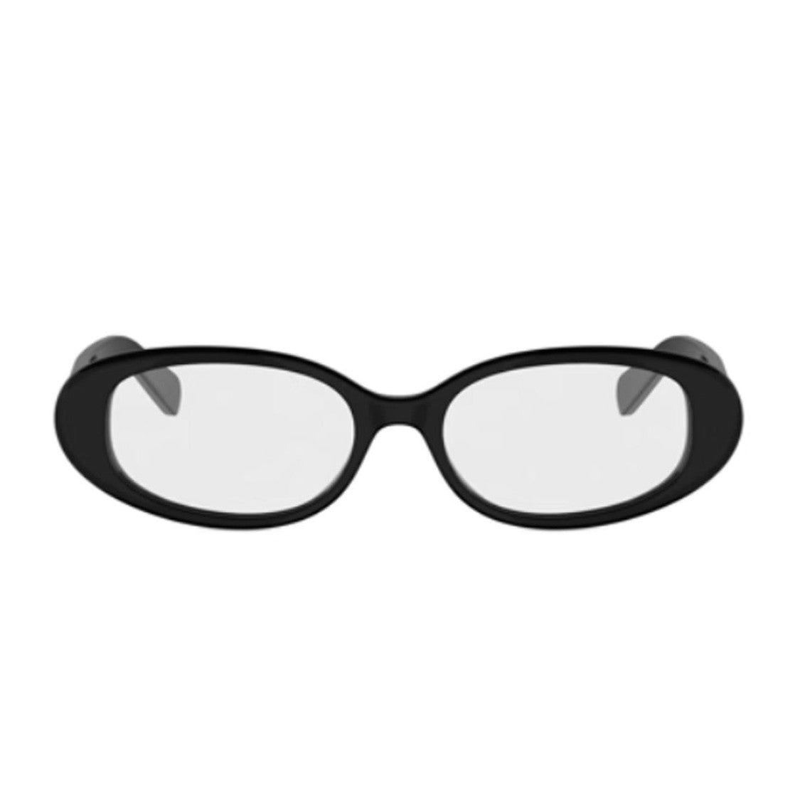 Celine Black Triomphe Mini Acetate Oval Sunglasses
