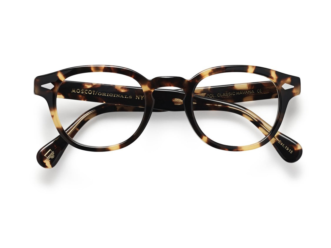 Moscot Tortoiseshell Or-Lem-O Metal Accent Eyeglasses