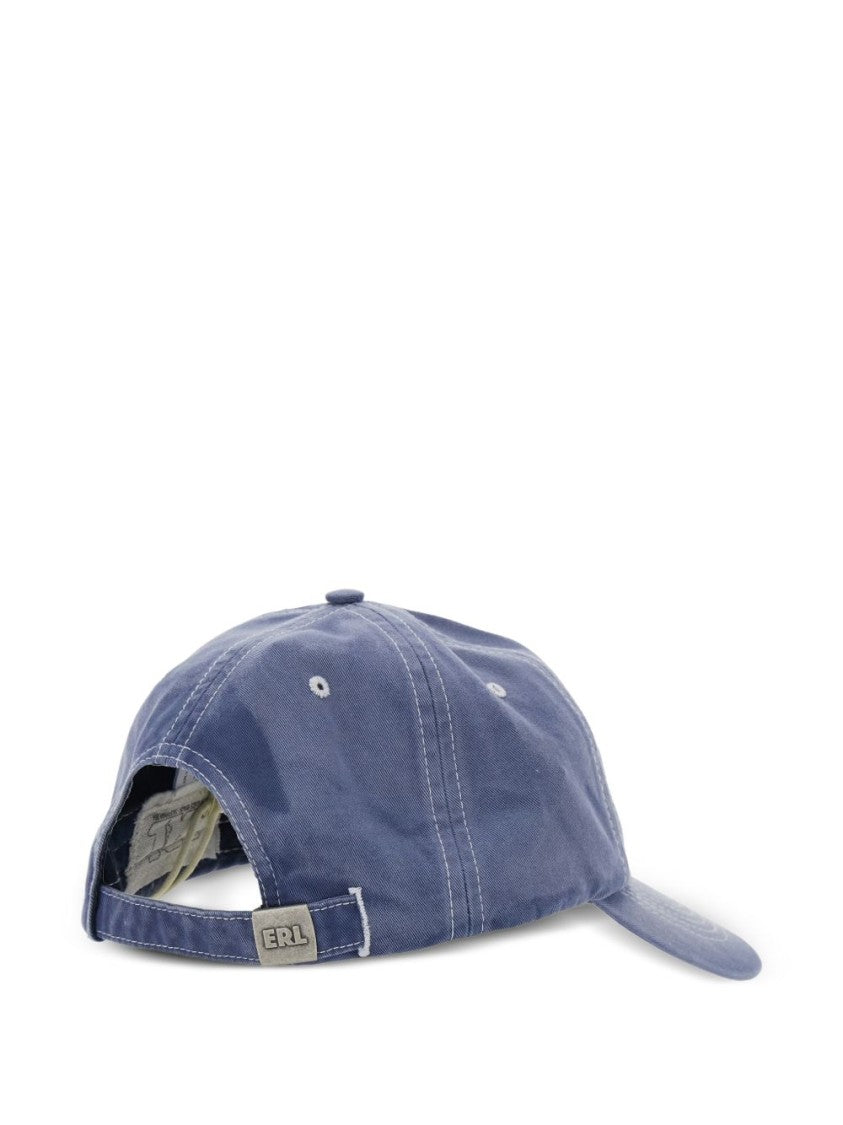 Erl California Blue Cotton Logo Hat