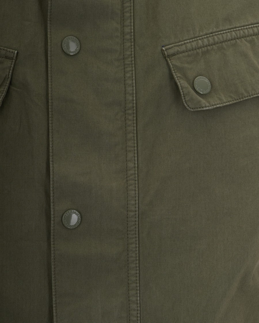 Barbour Duke Casual Jacket In Burnt Olive Cotton