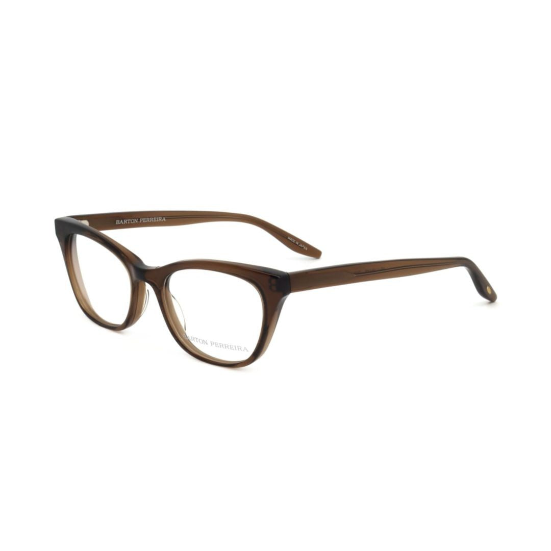 Barton Perreira Bp5042 492Ln Translucent Brown Cat-Eye Eyeglasses With Tapered Temples