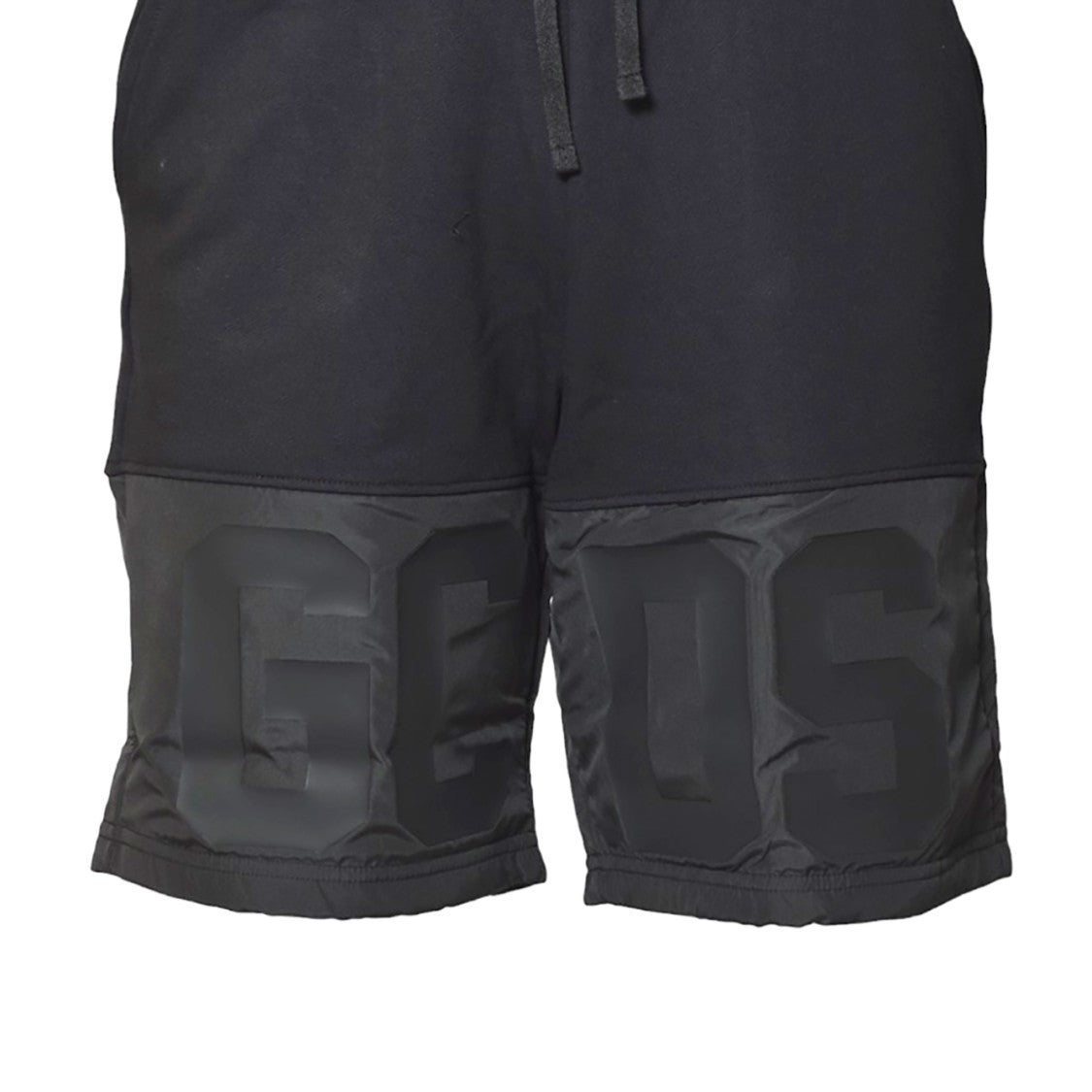 Gcds Black Band Logo Nylon Bermuda Shorts