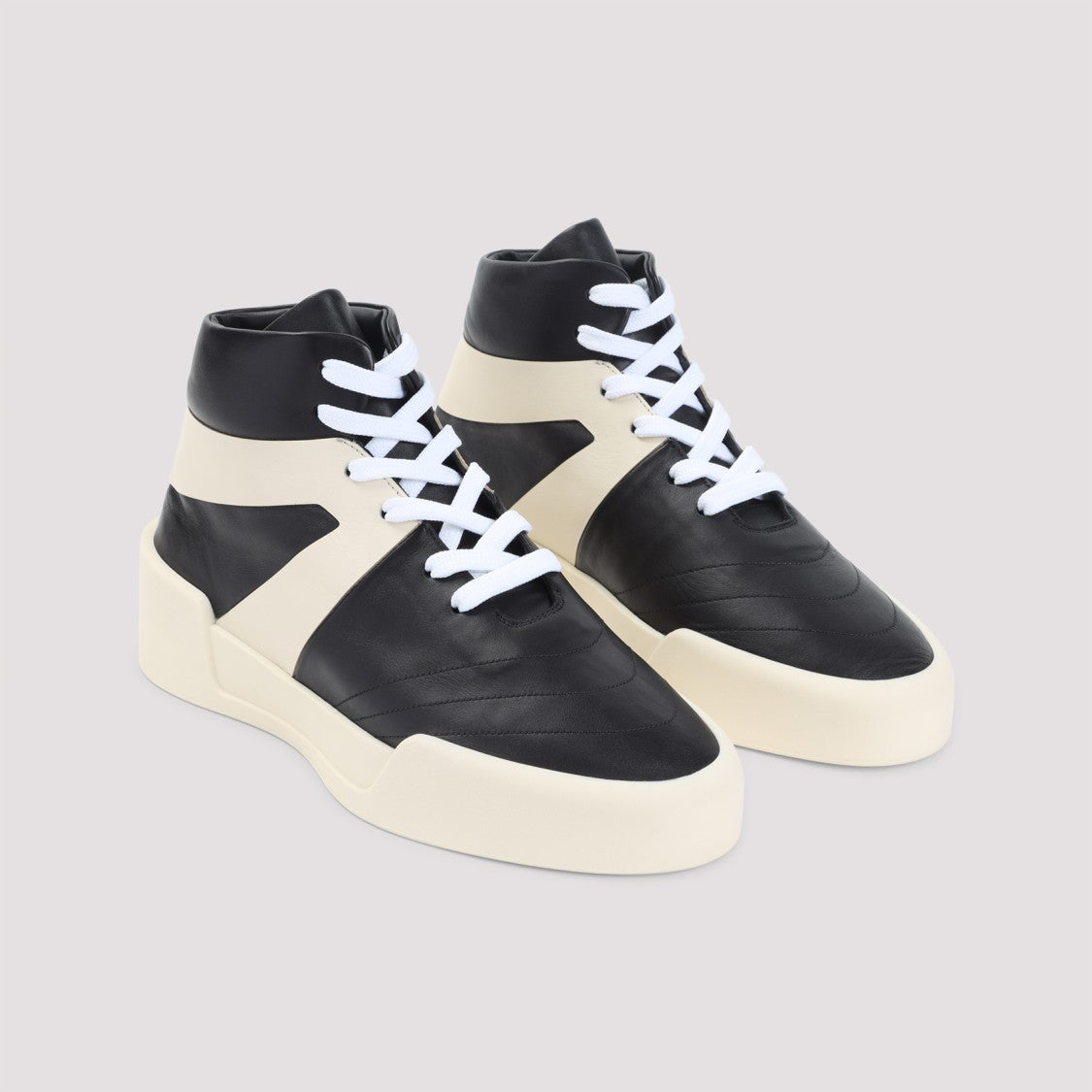 Fear Of God Basketball Black Leather Sneakers