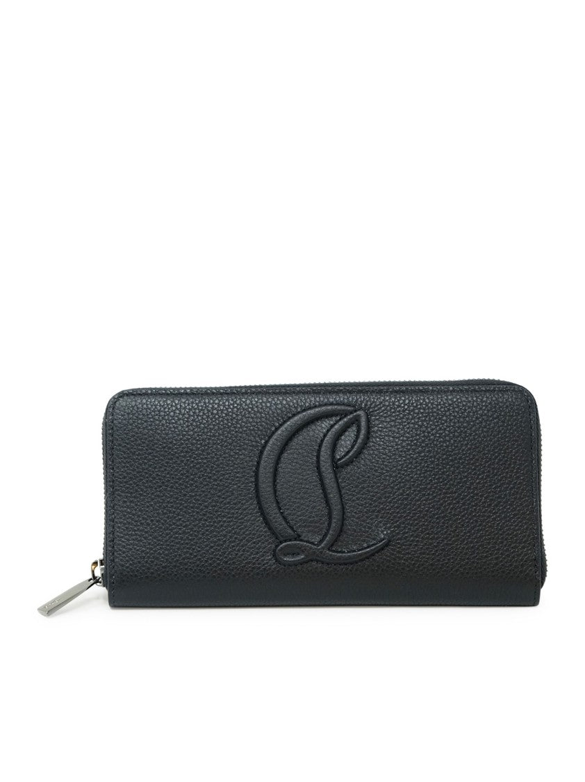 Christian Louboutin Black Calf By My Side Long Wallet