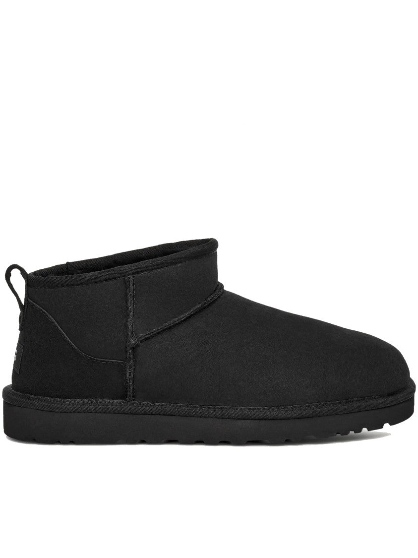 Ugg Black Classic Ultra Mini Suede Boots
