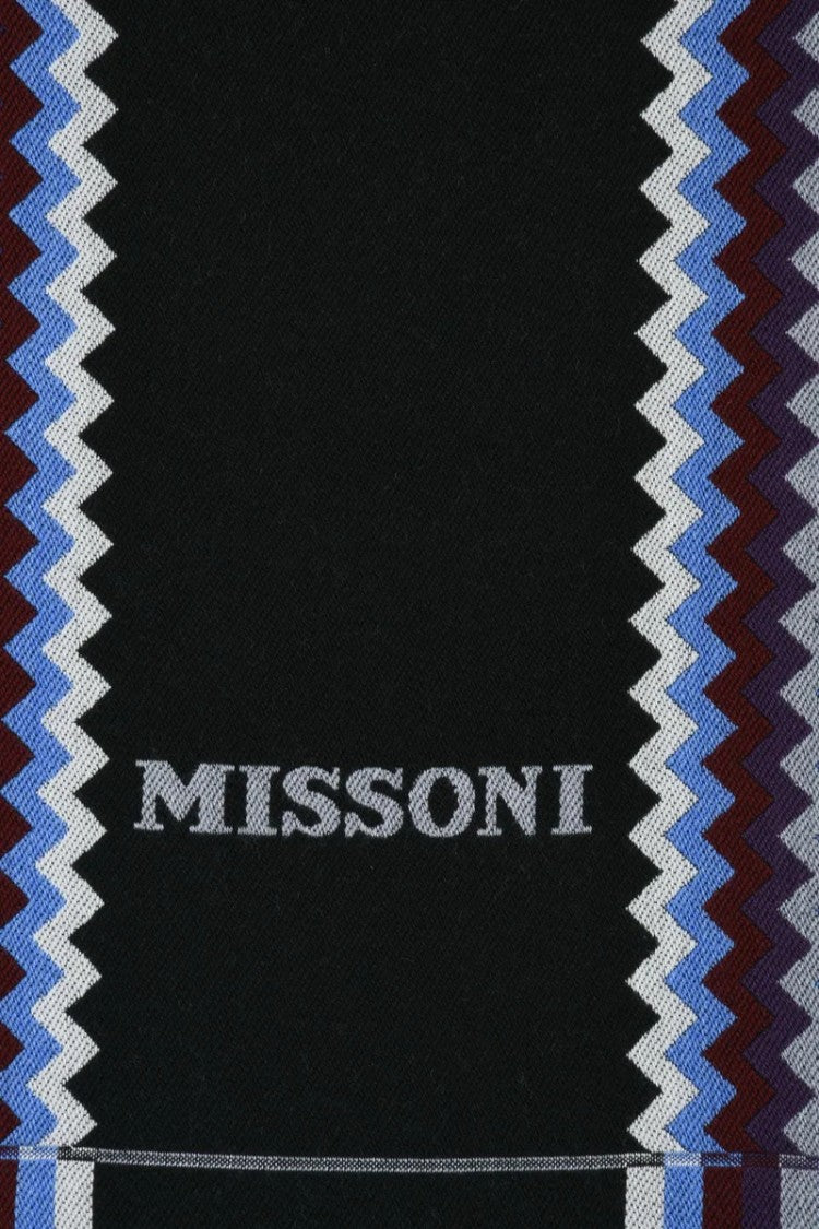 Missoni Black Bordeaux Wool Scarf