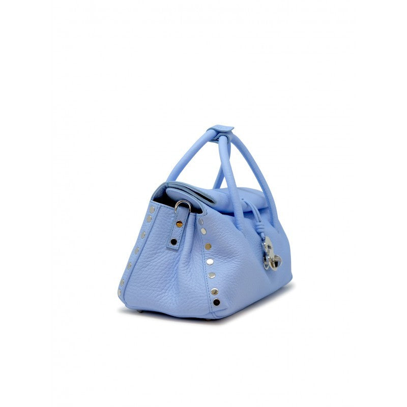 Zanellato Blue Salento Dotta Centauro Leather Handbag