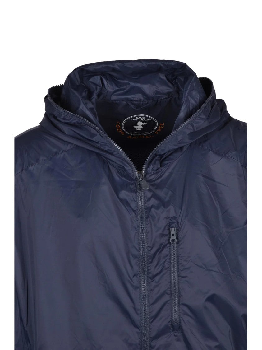 Save The Duck Blue Nylon K-Way