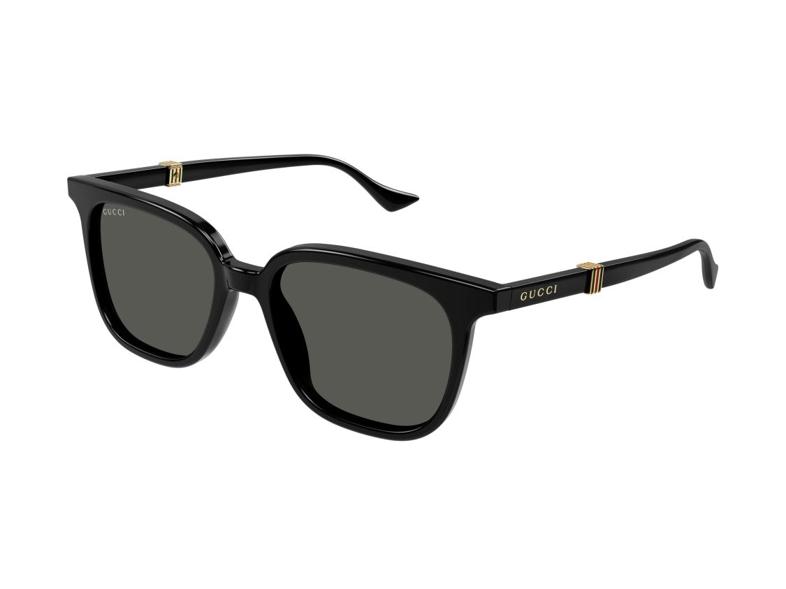 Gucci Gg1493s Glossy Black Acetate Oversized Square Sunglasses