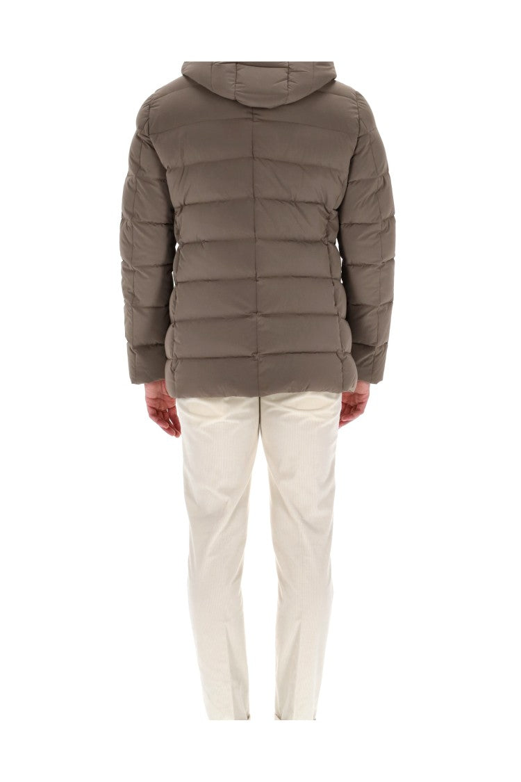Moorer Double-Breasted Bi-Stretch Nylon Down Jacket Mod. Florio-Kn