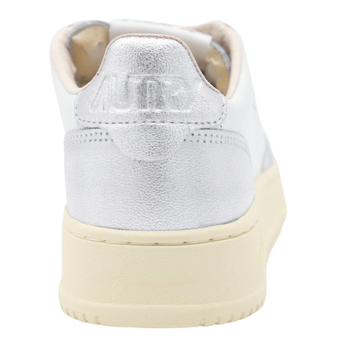 Autry Low-Top Sneakers With Metallic Silver Overlays