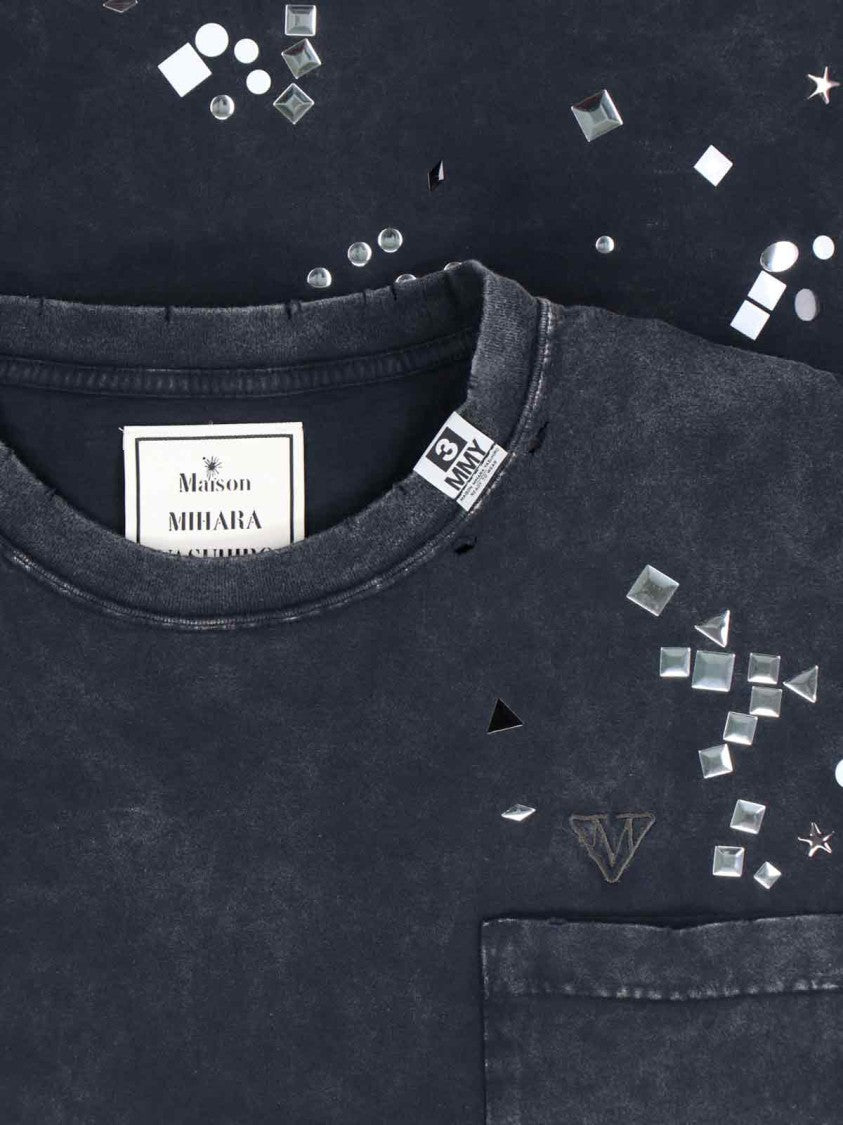 Maison Mihara Yasuhiro Studded Logo T-Shirt – Grey