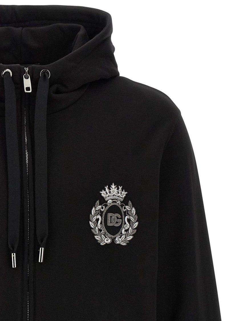 Dolce & Gabbana Heraldic Patch Hoodie