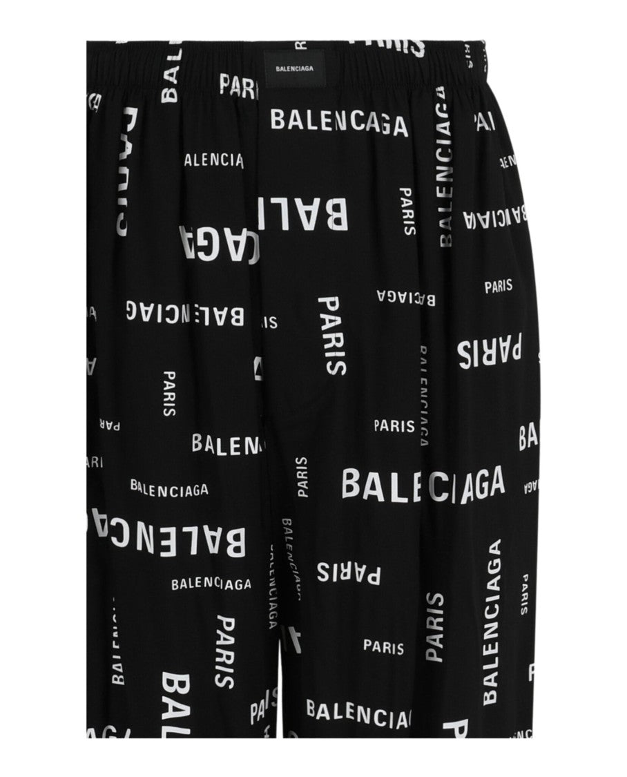 Balenciaga Allover Logo Pajama Pants