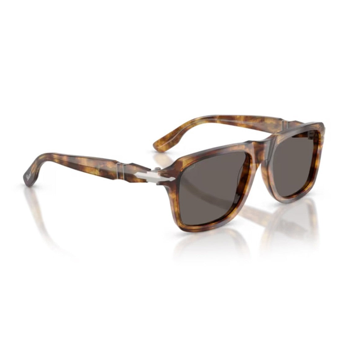 Persol Havana Po8002s Acetate Milky Sunglasses