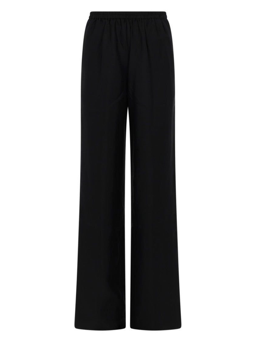 Loulou De Saison Alera Silk Loose Wide-Leg Pants