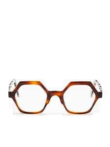 Moli@Limo Hexagonal Yellow And Orange Acetate Optical Frames