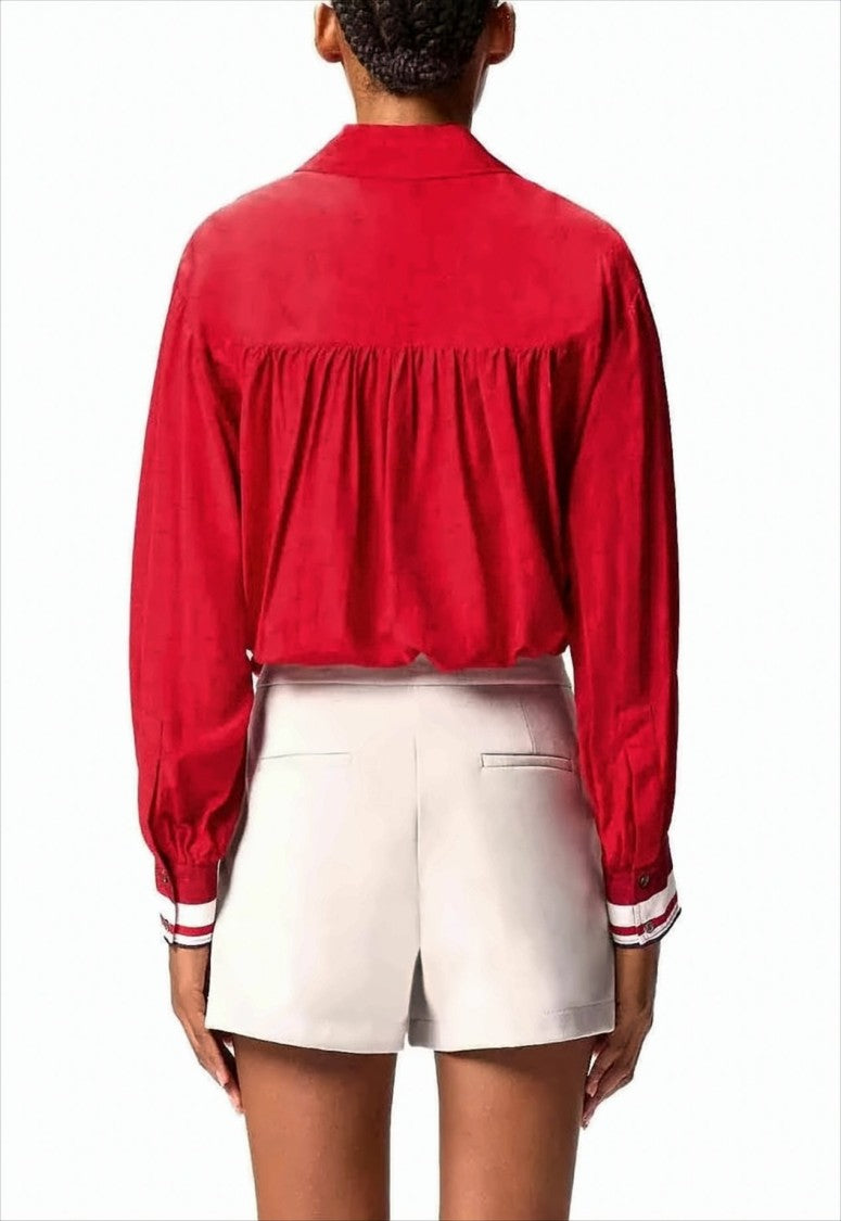 Pinko Classic Jacquard Viscose Shirt