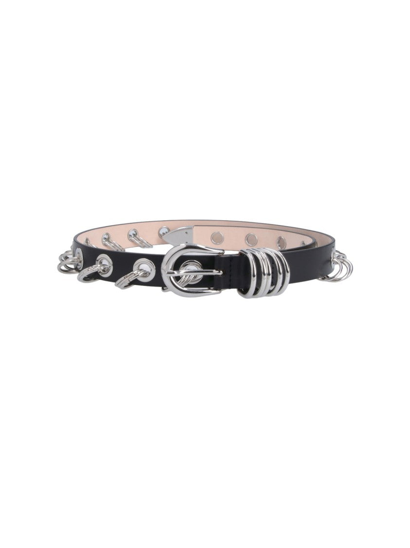 Dehanche Black Revenge Studded Leather Belt
