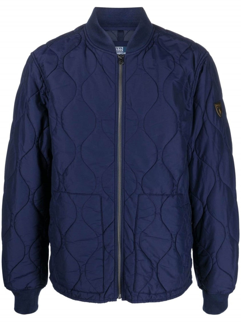 Polo Ralph Lauren Quilted Bomber Jacket With Ribbed Cuffs