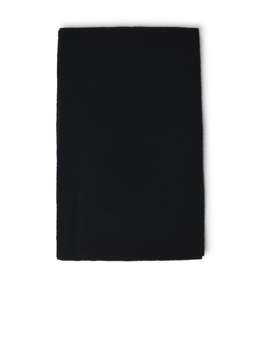 Ami Paris Black Wool Scarf